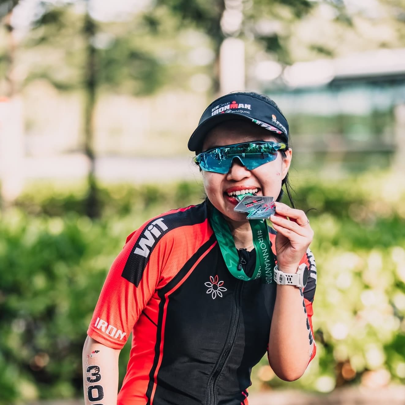 Lexi Huyền Trang tại giải Ironman 70.3