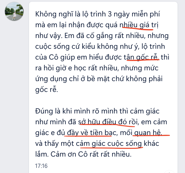 Phản hồi học viên 2